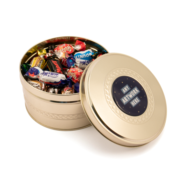 Winter Collection – Gold Treat Tin – Celebrations