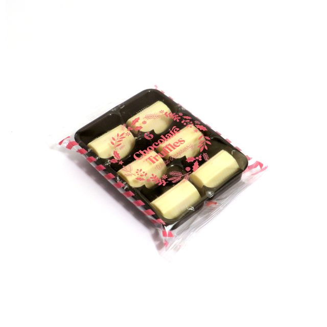 Winter Collection – Flow Wrapped Tray – White Raspberry – x6 – Chocolate Truffles